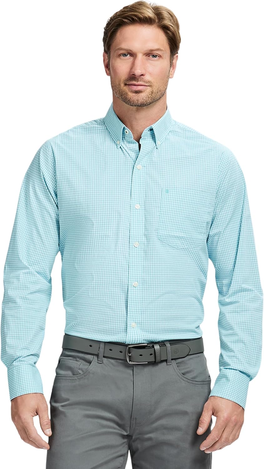 Izod Mens Performance Comfort Long Sleeve Shirt for Every Occasion