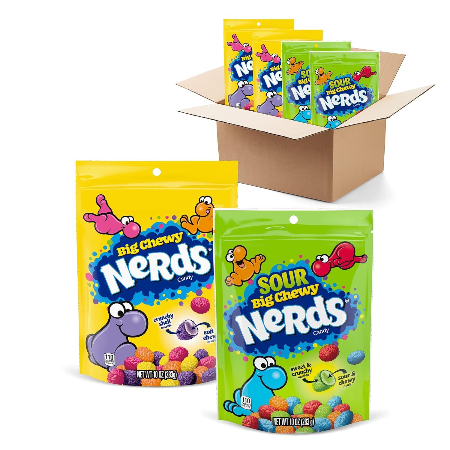 Big Chewy & Sour Big Chewy NERDS Candy Variety Pack Delight