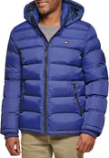 Tommy Hilfiger Men's Hooded Puffer Jacket - Warm, Everyday Insulation