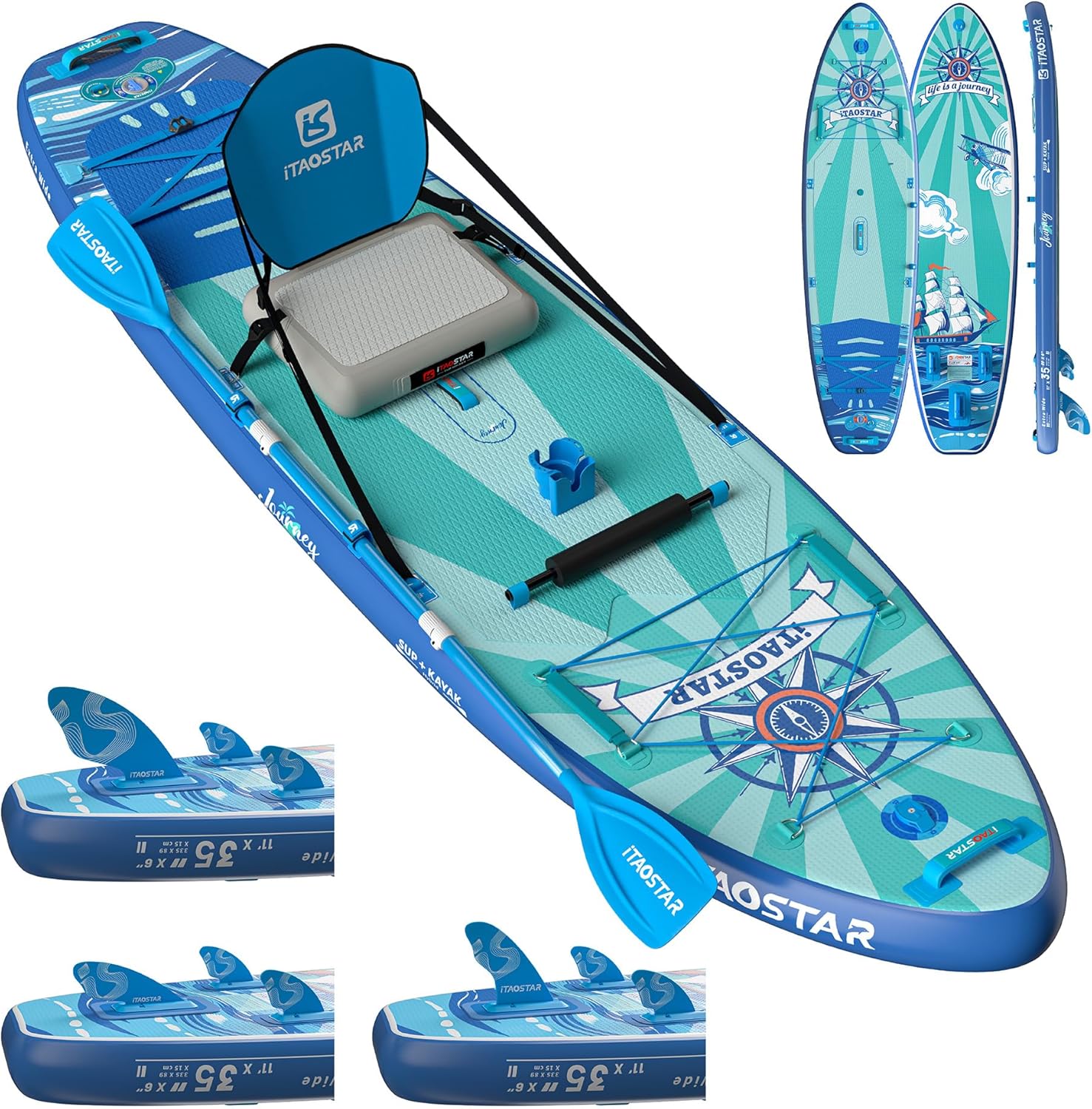 Journey 11ft 6in Extra Wide Paddle Board for All Skill Levels