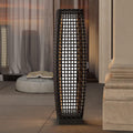 Grand patio Solar Outdoor Floor Lamp Large Fuji - Wicker Deck Lantern
