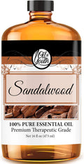 Sandalwood Essential Oil 16oz Bulk Bottle - Calming Aromatherapy