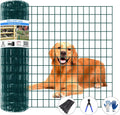Welded Wire Fence 50ft x 36in PVC Coated Roll - Durable Garden Barrier
