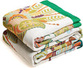 Boho Throw Blanket 100% Organic Cotton - Breathable All-Season Comfort