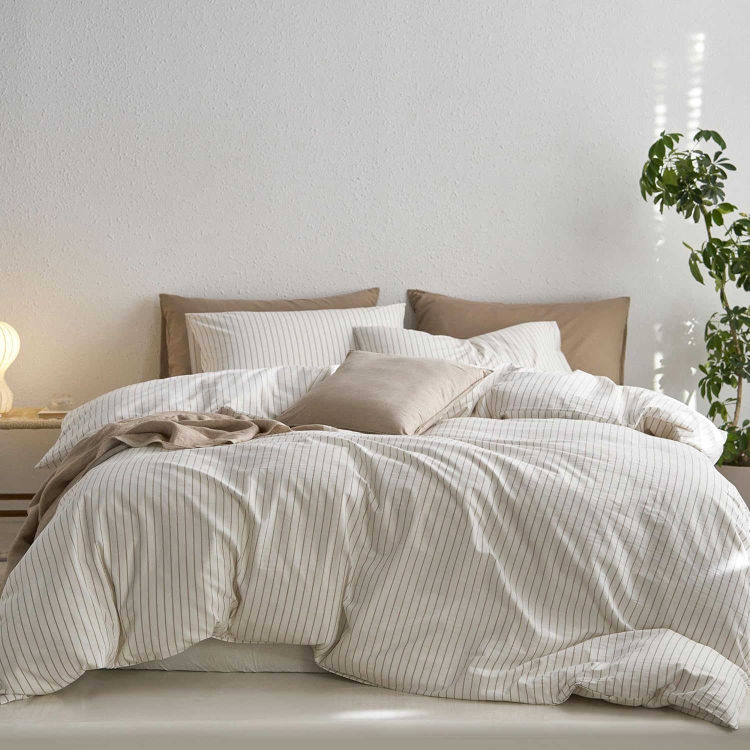 MooMee Striped Duvet Cover Set for Ultimate Comfort and Style
