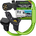 7-Way Trailer Plug Y Splitter Pigtail 15 in - Run Camper and Trailer
