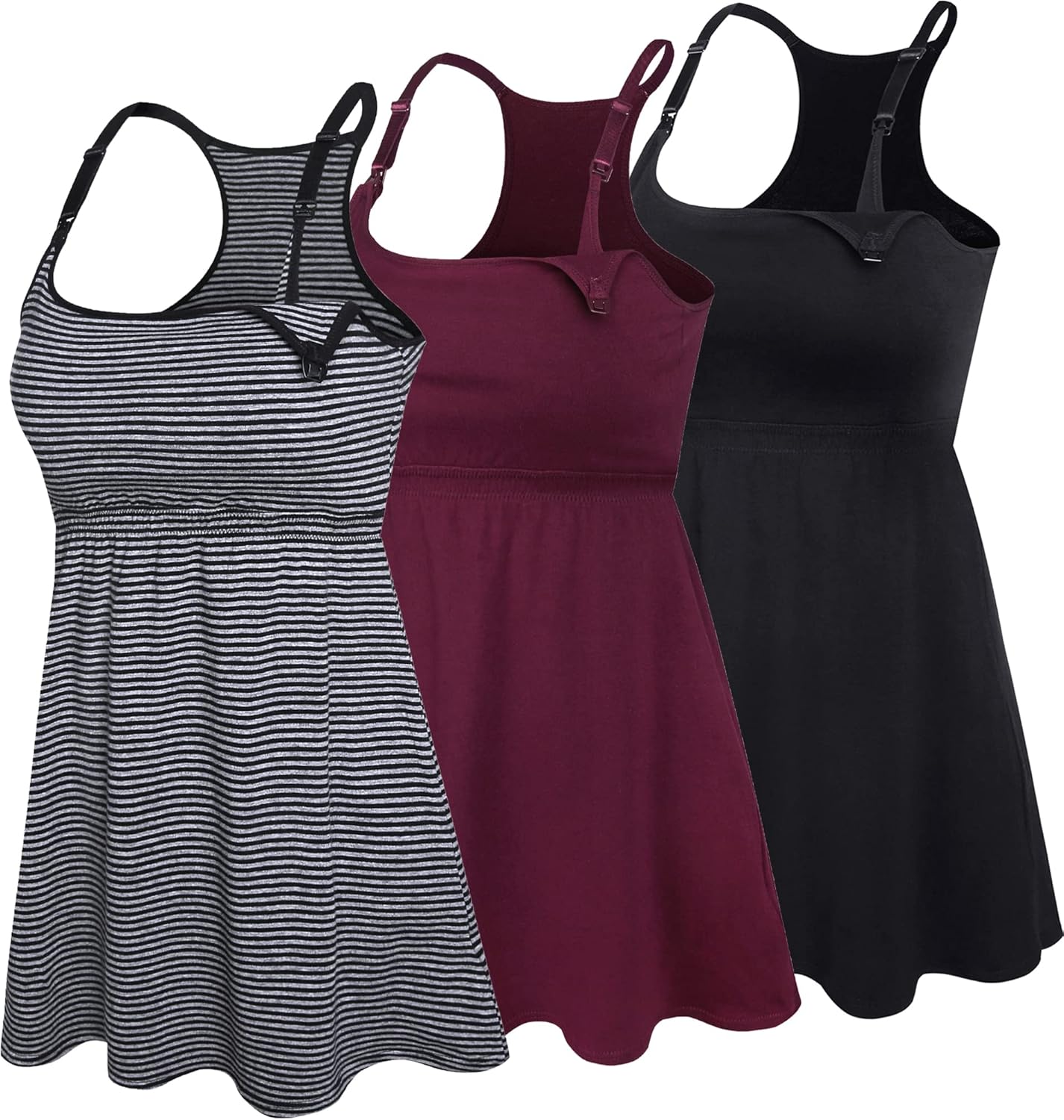 SUIEK Maternity Nursing Tank Tops for Comfortable Breastfeeding