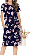 Summer Hide Belly Knee Length Travel Dress - Flattering Midi