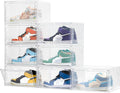 Attelite 8 Pack Shoe Boxes Clear Plastic Stackable - Clear Display