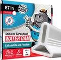 Shower Threshold Water Dam 67in - Collapsible Shower Water Blocker