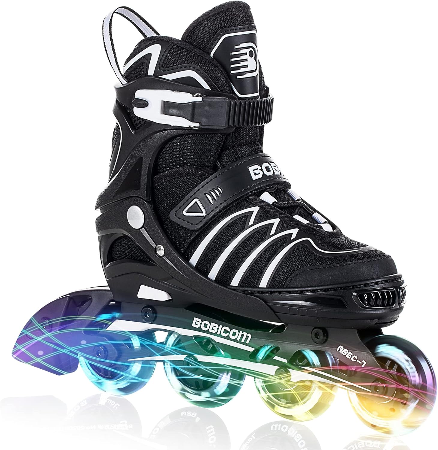 Adjustable Inline Skates with Light Up Wheels for All Ages