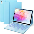 iPad 10th/11th Gen Case with Keyboard and Trackpad - Sky Blue