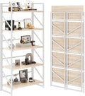 5 Tier Industrial Metal Bookshelf for Vintage Storage Needs
