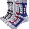 Men's Performance Cotton Moisture Wick Crew Socks - Cushioned Comfort