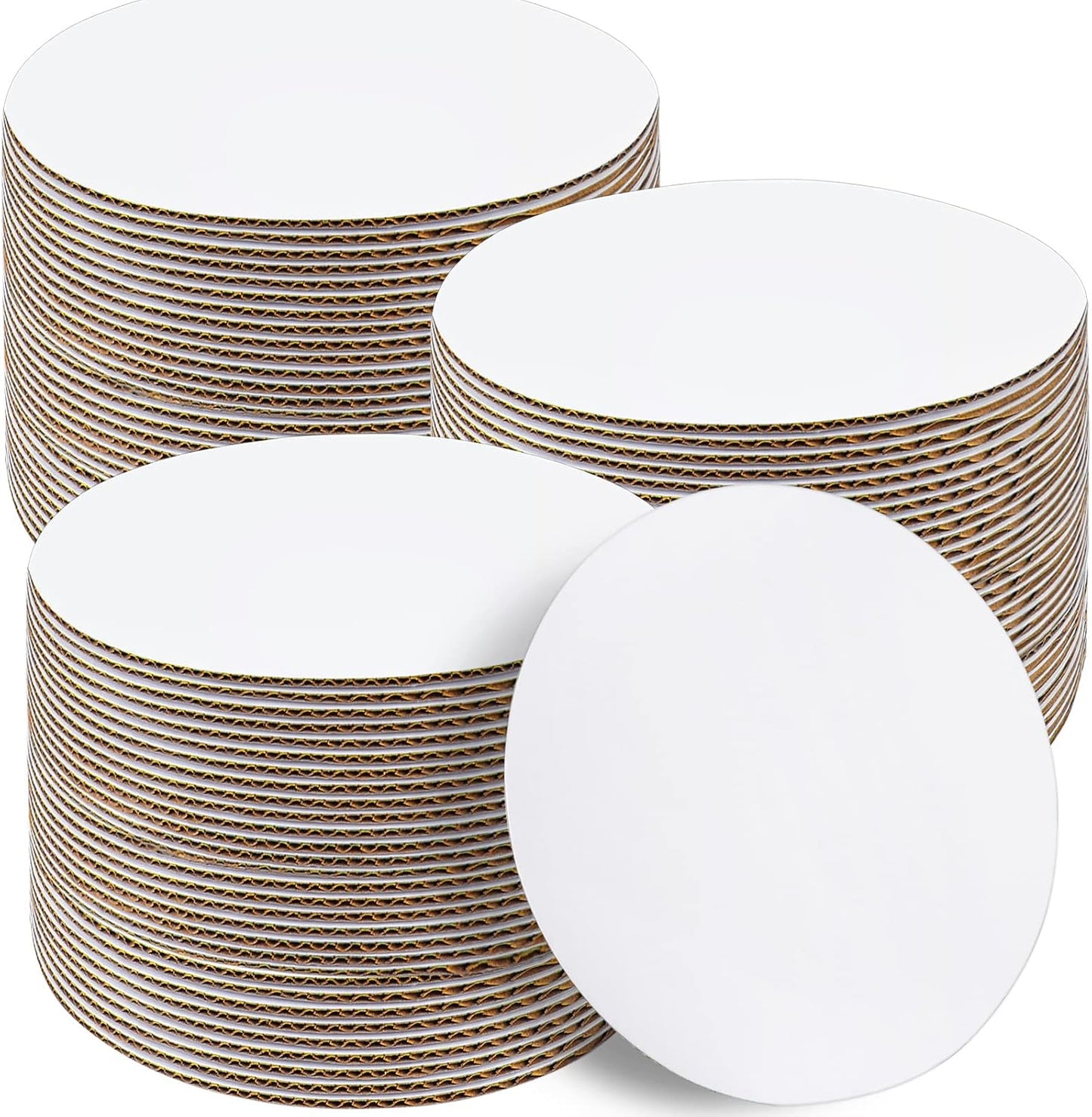 Sudaya Cake Boards 50 PCS - 10 Inch Round Cardboard Cake Rounds