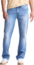 Men's Straight Six Light Wash Jeans - Comfortable Straight Leg