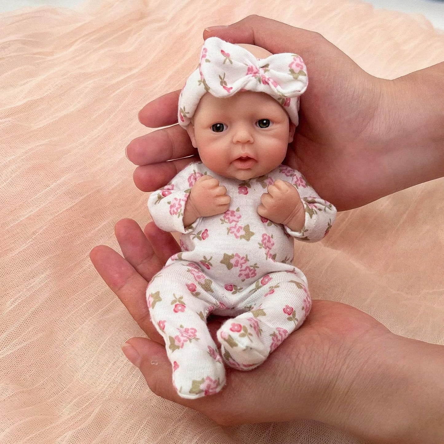 Mire & Mire Reborn Baby Dolls 7 Inch Mini Silicone Baby Doll