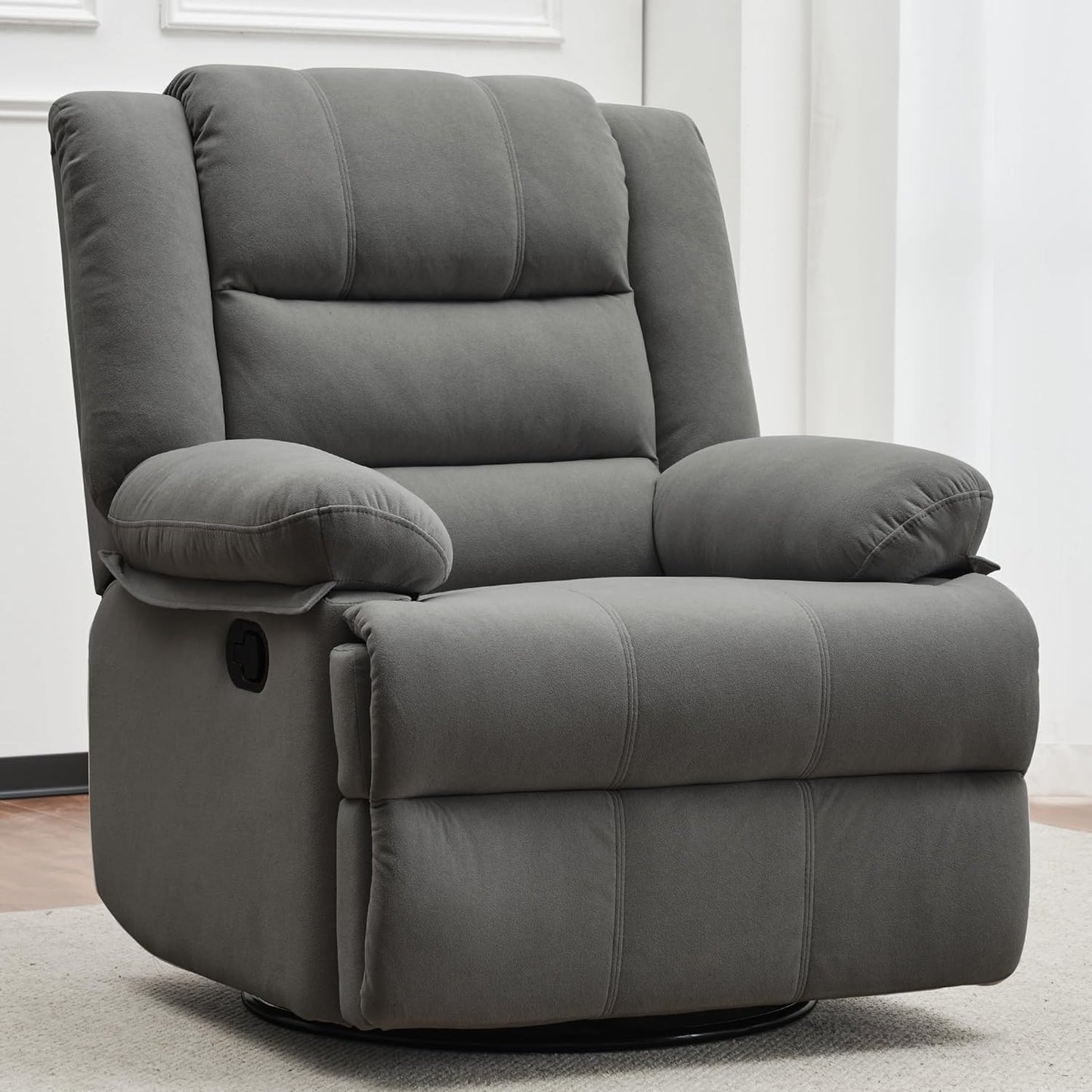 Overstuffed Swivel Rocker Chair for Ultimate Comfort