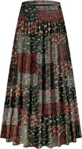 Chiffon High Waist Tiered Pleated Floral Maxi Skirt - Boho Elegance it