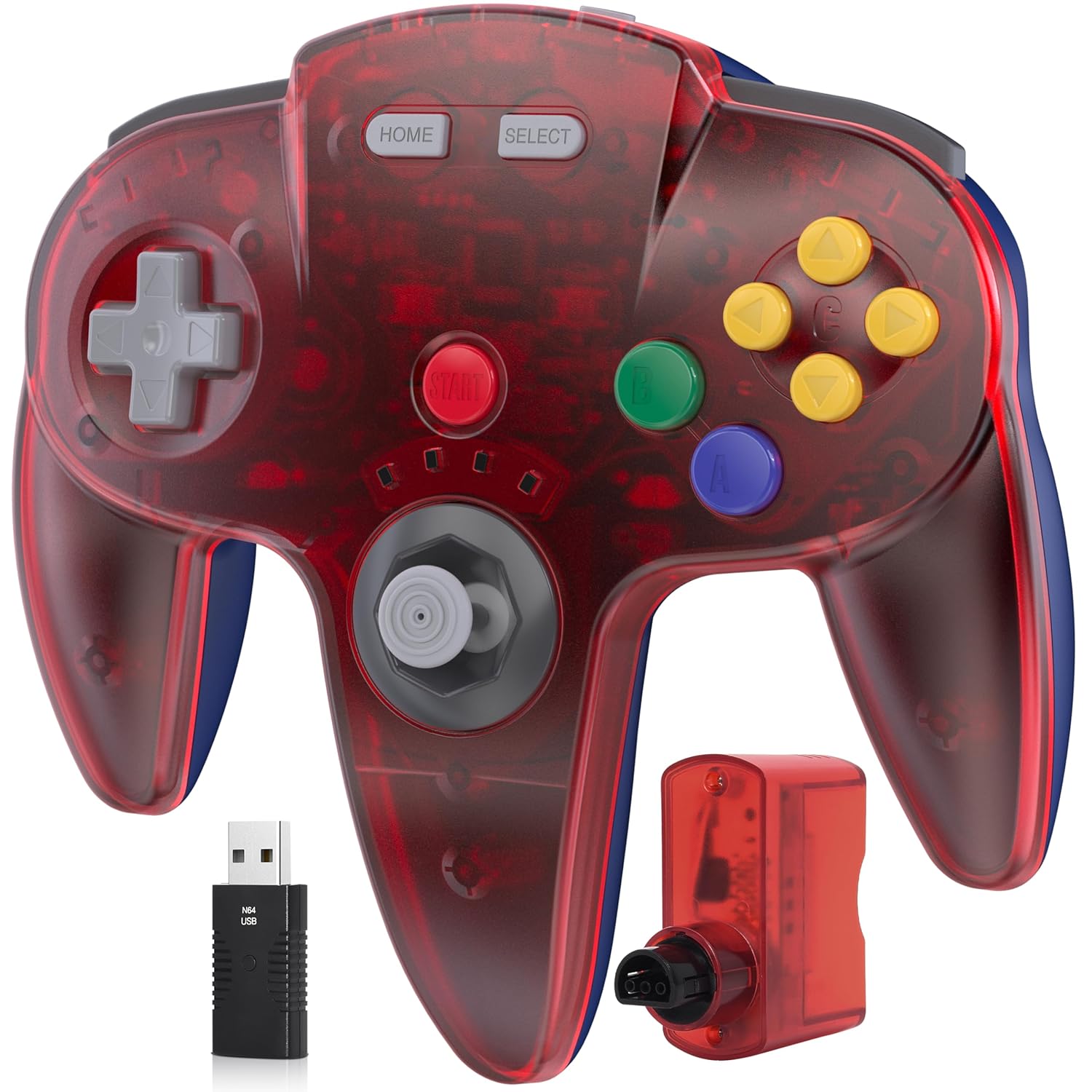 2.4 GHz Wireless N64 Controller for Switch Online Gaming