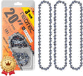 20 Inch Chainsaw Chain.325 Pitch 0.063 Gauge 3-Pack - Durable Cut