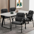 Sweetcrispy Waiting Room Chairs Set of 4 - Big and Tall PU Leather