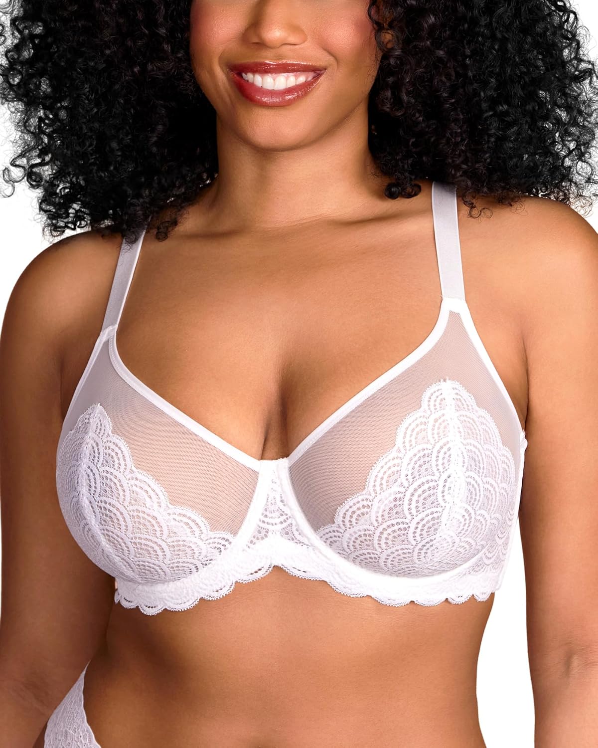 HSIA Minimizer Bras for Women with Large Busts and Lace Design