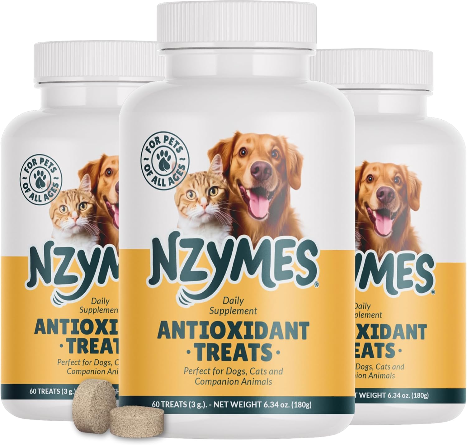 Nzymes Antioxidant Treats for Dogs - Joint and Skin Health