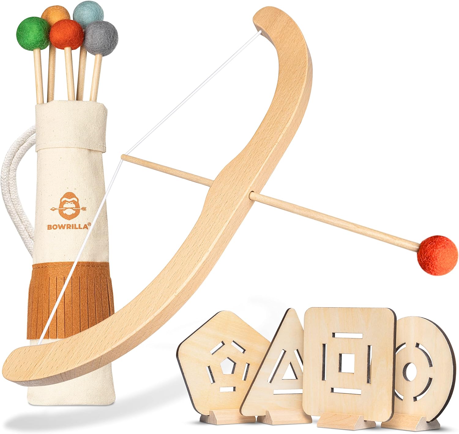 BOWRILLA Kids Bow and Arrow Set for Indoor and Outdoor Fun