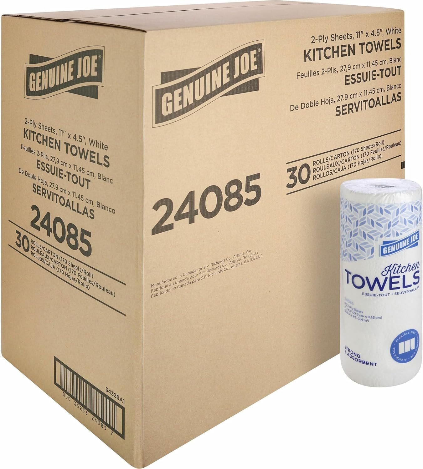 Genuine Joe Kitchen Paper Towels for Quick and Easy Cleanup