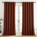 NICETOWN 100% Blackout Linen Curtains 62 in x 95 in - Deep Light