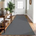 Washable Runner Rug 3x10 Dark Grey - Non Slip Hallway Runner