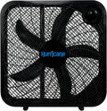 20in Black Floor Box Fan - 2400 CFM Powerful Airflow