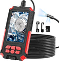 Dual Lens Endoscope Camera with Light - 4.5in 1080P Inspection Scope