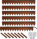 Cor-Ten Steel Landscape Edging 6-Pack 20ft Total - Rust Patina