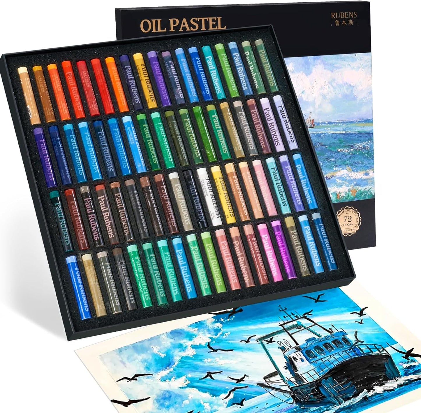 Paul Rubens Oil Pastels for Artists - 72 Vibrant Colors