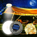Portable Solar Camping Lights Reel - Rechargeable & Waterproof