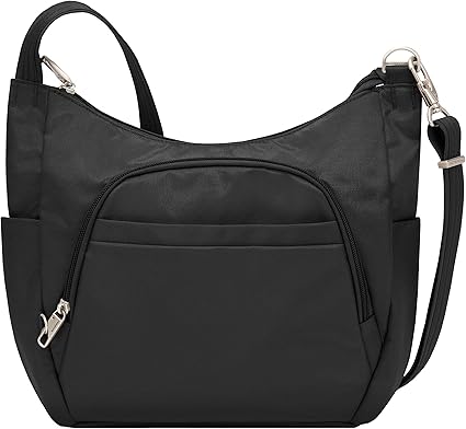Travelon Anti-Theft Cross-Body Bucket Bag for Secure Travel