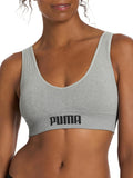 PUMA Women's 2 Pack Seamless Sports Bra - Comfortable Everyday Support