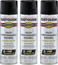 Flat Black 3 Pack High Performance Enamel Spray Paint - Flat Black 3