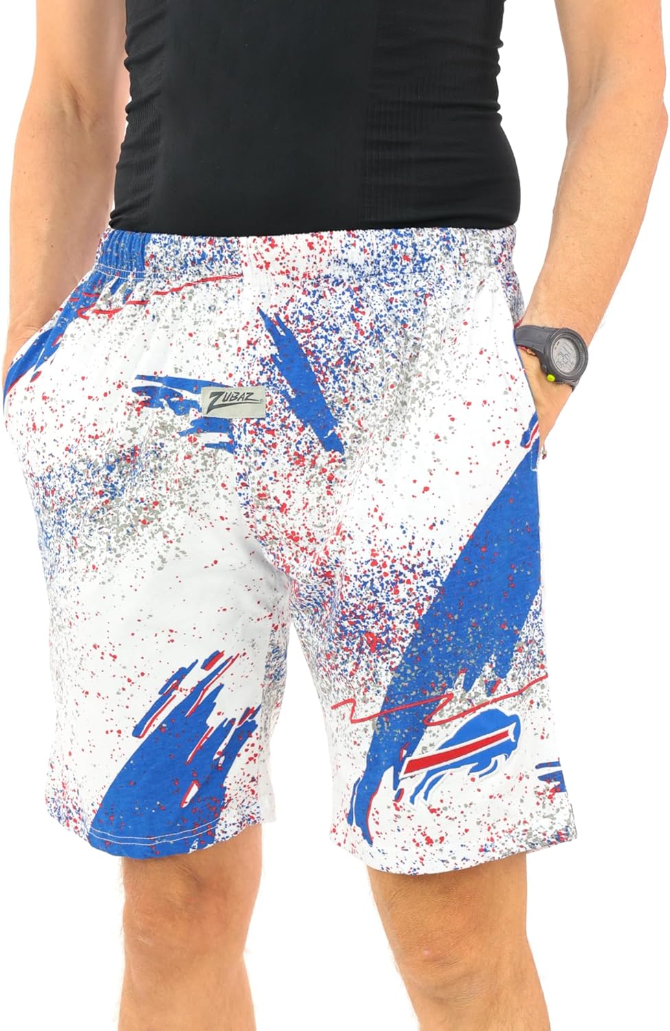 Zubaz NFL Adult Unisex Z88 Zebra Short for Casual Wear