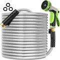 Metal Garden Hose 75 ft Stainless Steel - Heavy Duty, No Kink