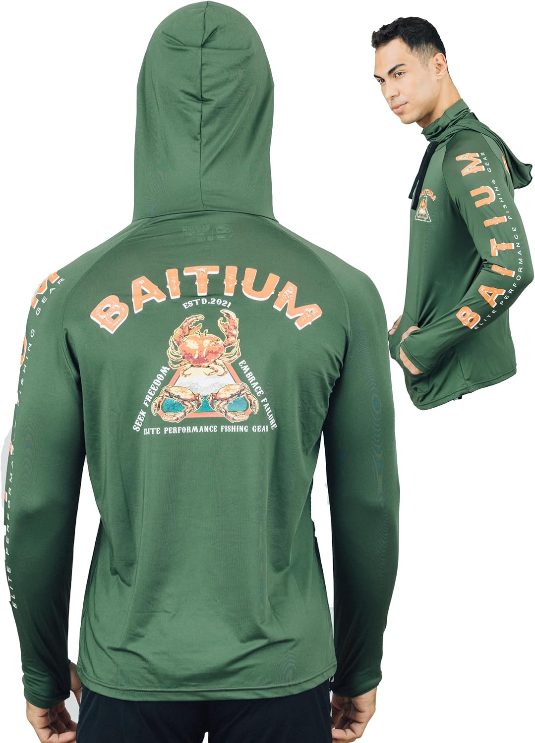 UPF 50 Fishing Hoodie with Gaiter - Baitium