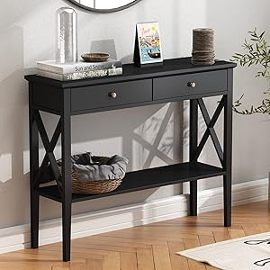ChooChoo Console Table with Drawers for Entryway and Living Room