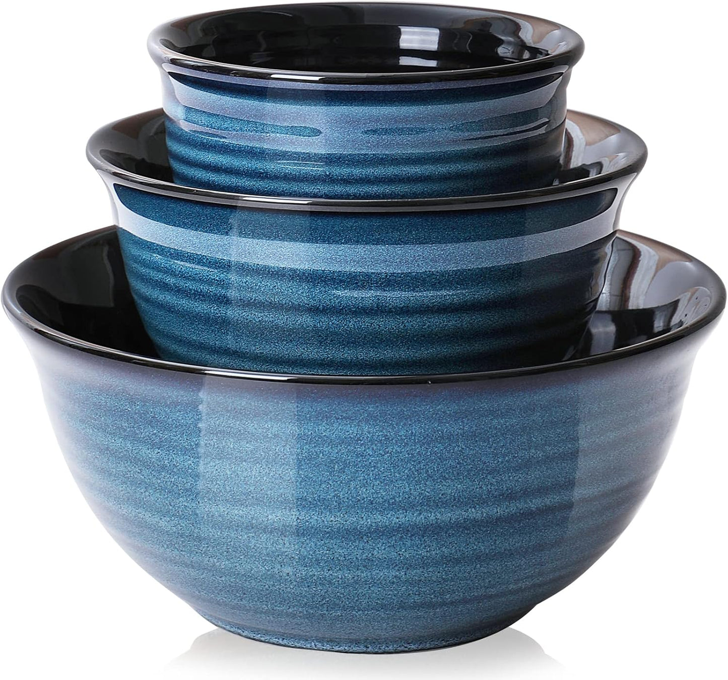 Hasense Ceramic Mixing Bowls Set for Kitchen and Baking