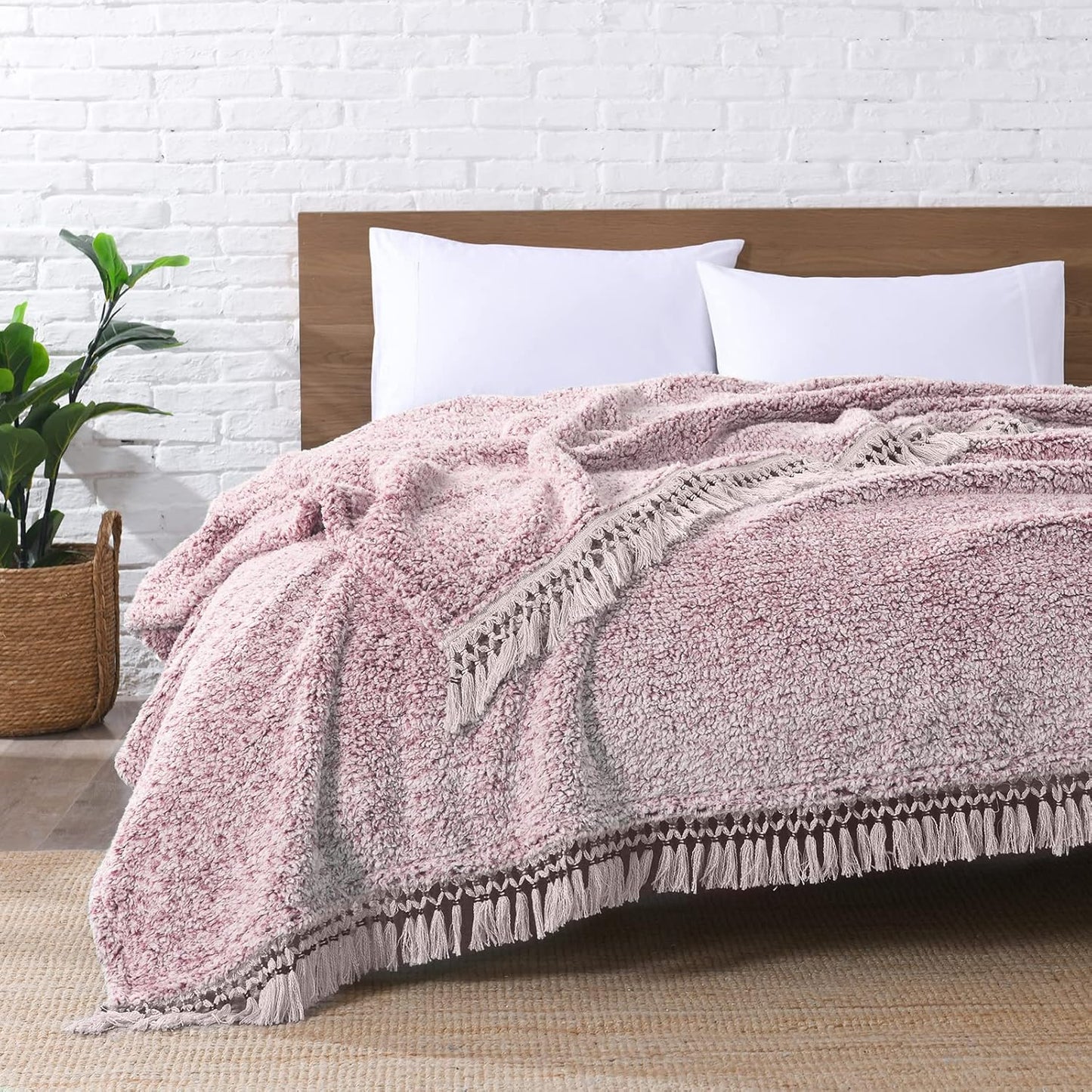 Ultra Soft Fleece Sherpa Blanket King Size for Cozy Comfort