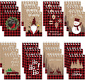 Christmas Mini Spiral Notepads 24-Pack - Cute Buffalo Plaid Memo Pads