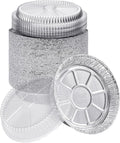 6-Inch Round Foil Pans with Dome Lids (360 Pack) - Heavy Duty
