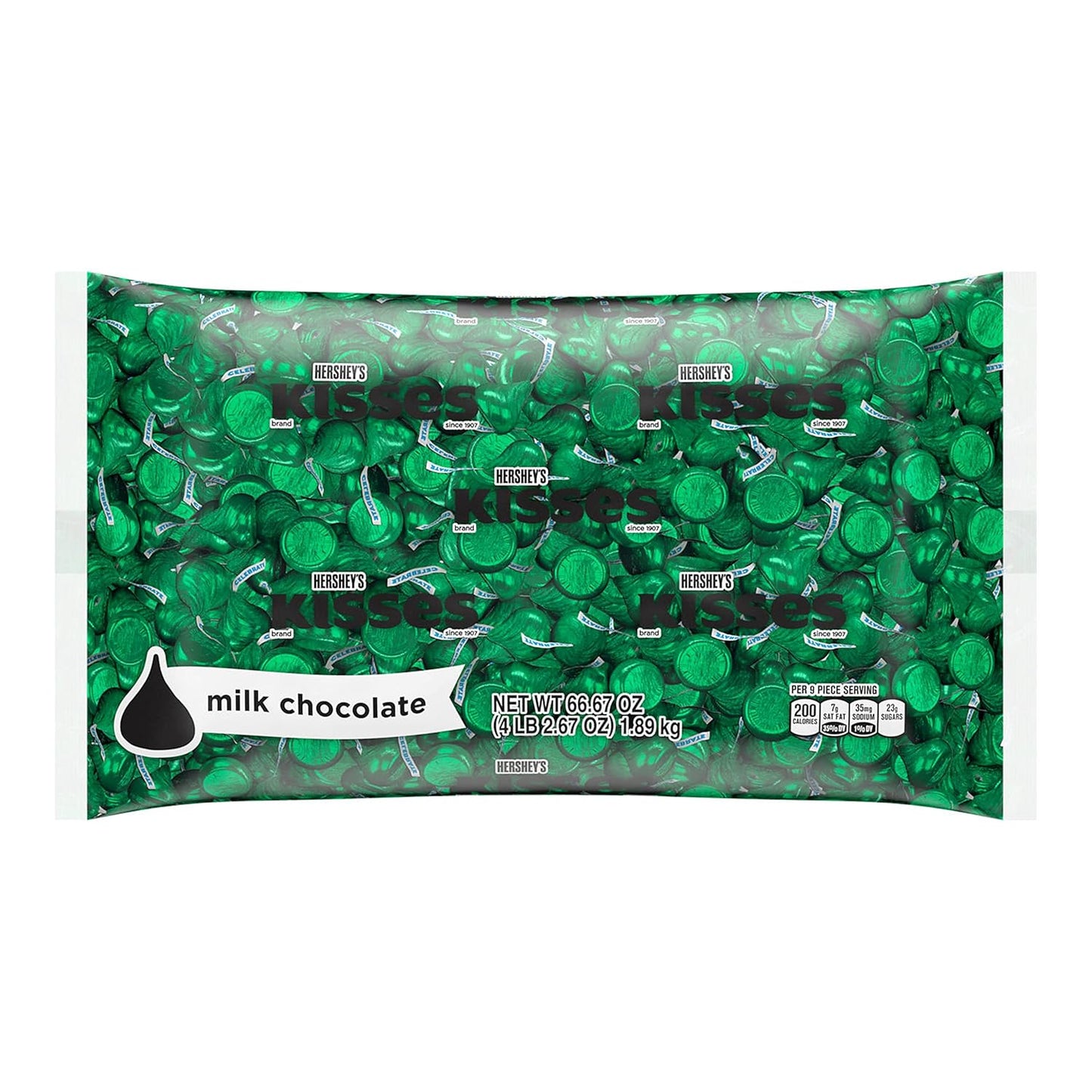HERSHEY'S KISSES Milk Chocolate Candy Bulk Bag for Sweet Treats