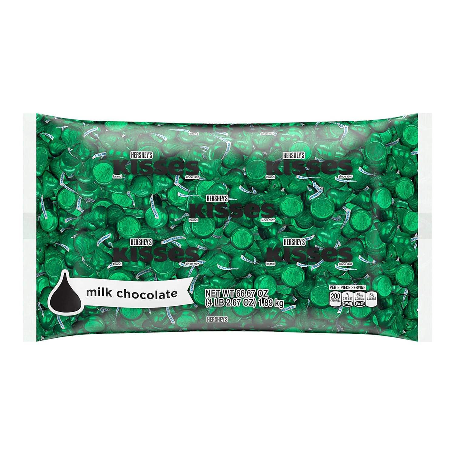 HERSHEY'S KISSES Milk Chocolate Candy Bulk Bag for Sweet Treats